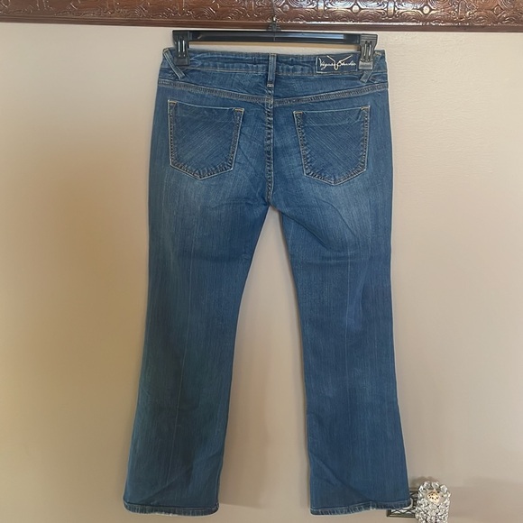 VIGOSS STUDIO women’s THE JAGGER BOOTCUT low rise jeans cotton spandex 7/8 w29 - Picture 6 of 15